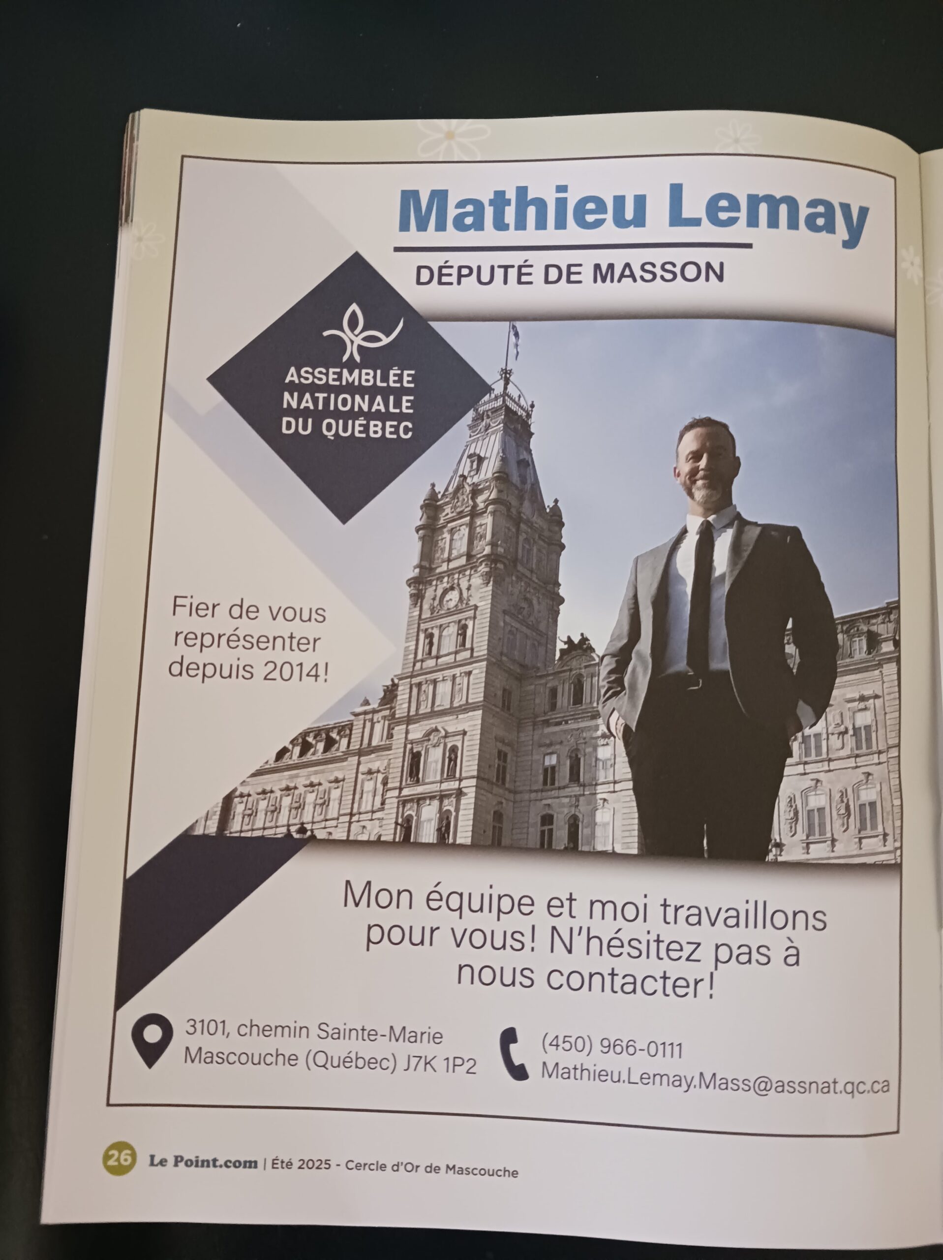 Mathieu Lemay Député